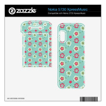 pretty cute spring flowers pattern nokia 5730 skins