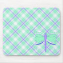 Pretty Cyan And Blue Dragonfly Mousepad