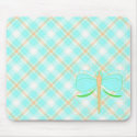 Pretty Cyan And Green Dragonfly Mousepad