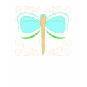 Pretty Cyan And Green Dragonfly Shirt