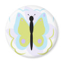 Pretty Cyan And Yellow Butterfly Magnet