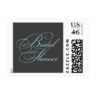 Pretty Damask Bridal Shower Small Postage stamp