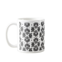 Pretty Damask print mugs by oneover1 Pretty Damask print mugs