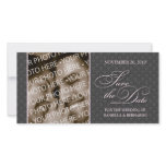 Pretty Damask Save The Date Photo Card