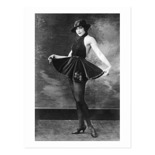 Pretty Dancing Girl, 1910s Post Card