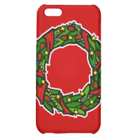 Pretty decorated wreath case for iPhone 5C