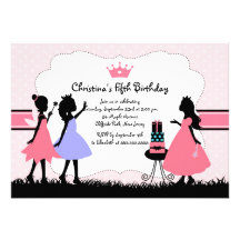 Pretty Diva Birthday Girl Party Invitations
