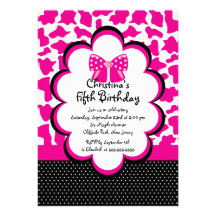 Pretty Diva Birthday Girl Party Invitations