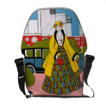 Pretty Dress Fashion Rickshaw Messenger Bag
