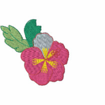 Pretty Embroidered Hibiscus embroidered shirts by Stitchbaby Pretty Embroidered Hibiscus embroidered shirts