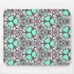Pretty Fabric Pattern Collection - Aqua 01 Mousepad
