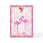 Pretty Flamingos Valentine Card
