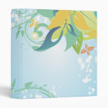 pretty floral abstract vector art 3 ring binders