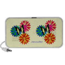 Pretty Floral and Butterfly Speakers