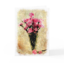 Pretty Floral Art Greeting Cards
