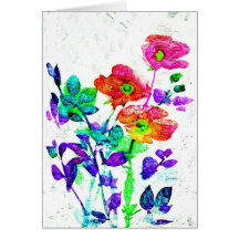 Pretty Floral Art Notecards Or Greeting Cards