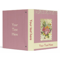 pretty floral binder