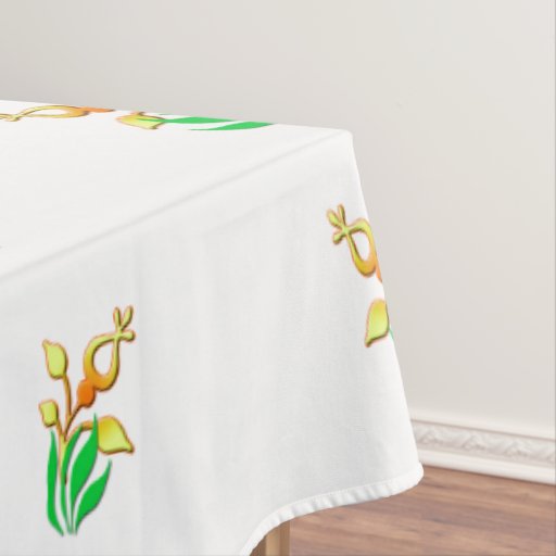Pretty Floral Tablecloth. Digital Art. Tablecloth Zazzle