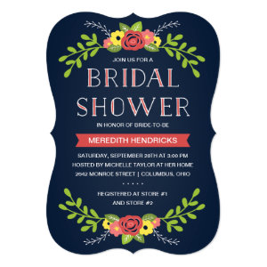 Pretty Florals | Bridal Shower Invitation 5