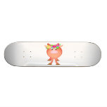 Pretty Flower Cow Vivid Skate Deck