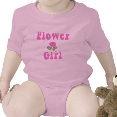 Pretty Flower Girl Products T-shirt by WeddingFun