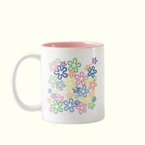Pretty Flower Power Mug by Heard_