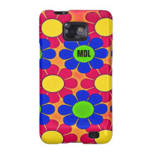 Pretty Flower Power Retro Floral Pattern Samsung Samsung Galaxy Cases