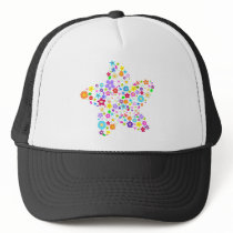 Pretty Flower Star Trucker Hat