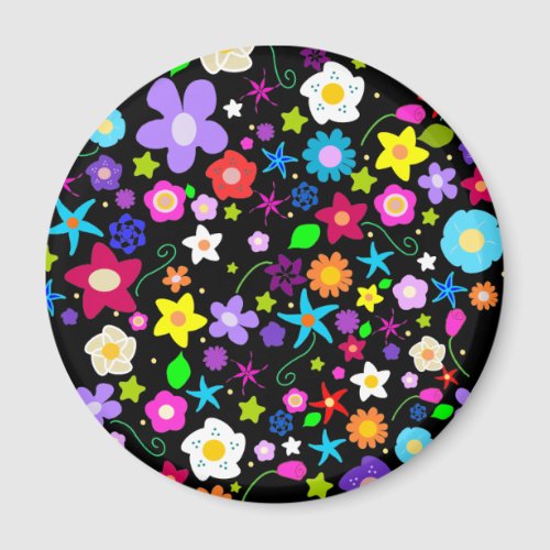 Pretty Flower Star Fridge Magnets