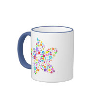 Pretty Flower Star Coffee Mug