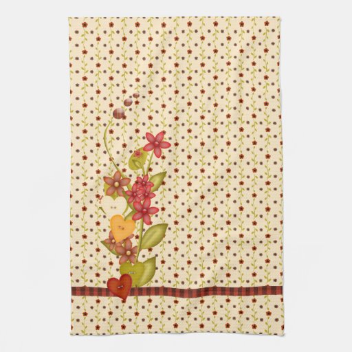 Pretty Flowers Kitchen Towel