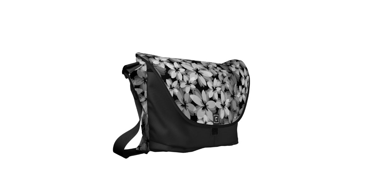Pretty Flowers Messenger Bag Zazzle
