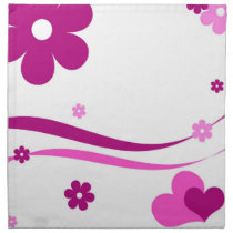 Pretty flowers napkins