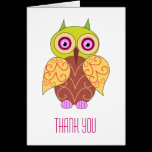 Pretty flowers thank you card cards