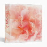 Pretty Fluffy Pink Peony Photo Album 3 Ring Binder