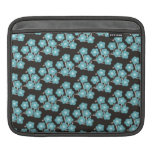 pretty funky blue japanese cherry blossoms flowers ipad sleeves