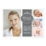 Pretty Girl 4 Photo in Gray Graduation Invitation Pretty Girl 4 Photo in Gray Graduation Invitation