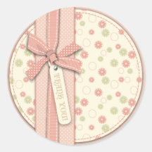 Pretty Girl Floral TY Sticker