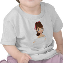 Pretty Girl holding sign t-shirts