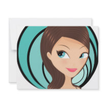 Pretty Girl invitations by Melisende Pretty Girl invitations