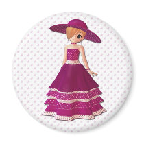 Pretty Girl magnets by karanta Pretty Girl magnets
