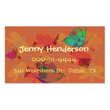 Pretty Girl's calling card Business Cards