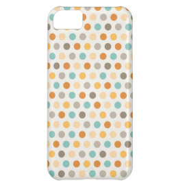 Pretty Girly Multi Color Polka Dots Orange Blue Cover For iPhone 5C