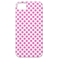 pretty, girly pink polka dots. iPhone 5 cases