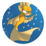 Pretty Goldfish Sticker