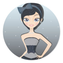 Pretty gown stickers by Melisende Pretty gown stickers