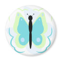 Pretty Green And Cyan Butterfly Magnet