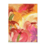 Pretty hand painted floral collage bright postcards