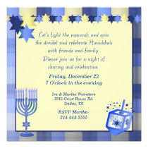 Pretty Hanukkah Party Invitation at Zazzle