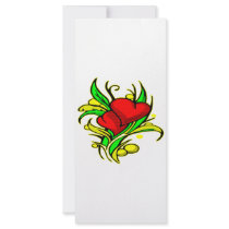 Pretty Hearts and Flowers #0044 rack cards
